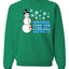 Snowman Dick Joke Wanna Kiss My Carrot Snowflakes Ugly Christmas Sweater Unisex Crewneck Graphic Sweatshirt