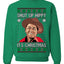 Shut Up Hippy It's Christmas Ugly Christmas Sweater Unisex Crewneck Sweatshirt
