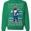 Santa Backs The Blue Pro Police Santa Claus Ugly Christmas Sweater Unisex Crewneck Sweatshirt