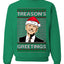 Treason's Greetings Biden President Humor Ugly Christmas Sweater Unisex Crewneck Sweatshirt