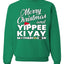 Merry Christmas and Yippee Ki Yay MOFO Christmas Unisex Crewneck Sweatshirt