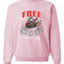 Free Sleigh Rides Warm Blankets & Hot Cocoa  Merry Christmas Unisex Crewneck Graphic Sweatshirt