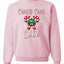 Candy Cane Cutie  Merry Christmas Unisex Crewneck Graphic Sweatshirt