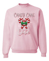 Candy Cane Cutie  Merry Christmas Unisex Crewneck Graphic Sweatshirt