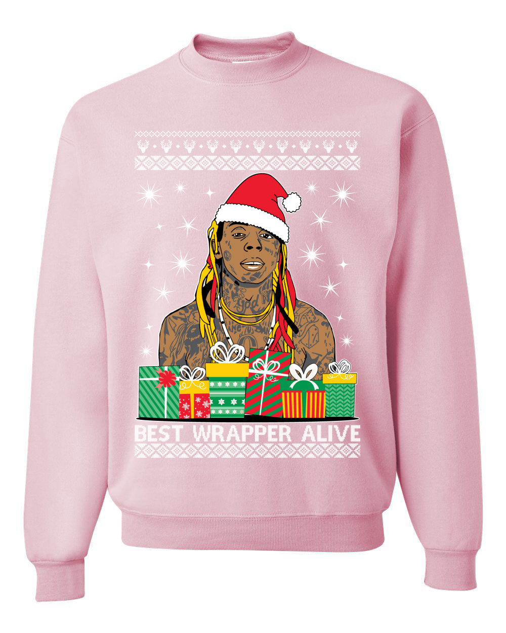 Favorite Wrapper Lil Wayne  Ugly Christmas Sweater Unisex Crewneck Sweatshirt