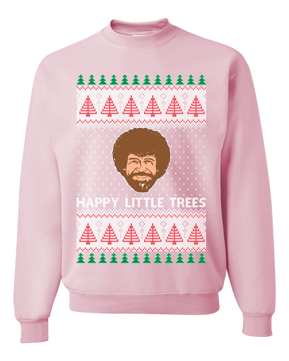 Happy Little Trees  Ugly Christmas Sweater Unisex Crewneck Sweatshirt