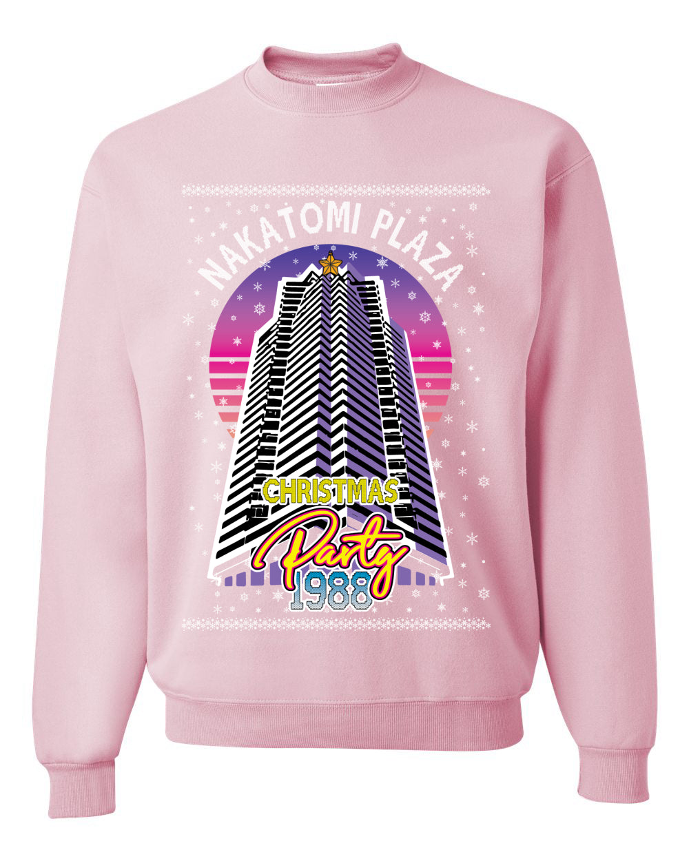 Retro Nakatomi Plaza 1988 Holiday Party Ugly Christmas Sweater Unisex Crewneck Sweatshirt