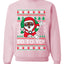 Yo Yo Yo Black Santa Ugly Christmas Sweater Unisex Crewneck Sweatshirt