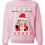 I'm the Naughty Type Song Parody | Billie Music Fan Xmas  Ugly Christmas Sweater Unisex Crewneck Sweatshirt