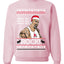 Funny The Rock Jingle Bell Rock Johnson  Ugly Christmas Sweater Unisex Crewneck Sweatshirt