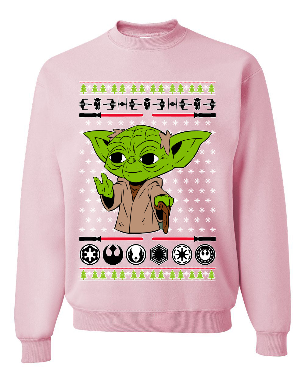 Baby Yoda Xmas Meme Ugly Christmas Sweater Unisex Crewneck Sweatshirt