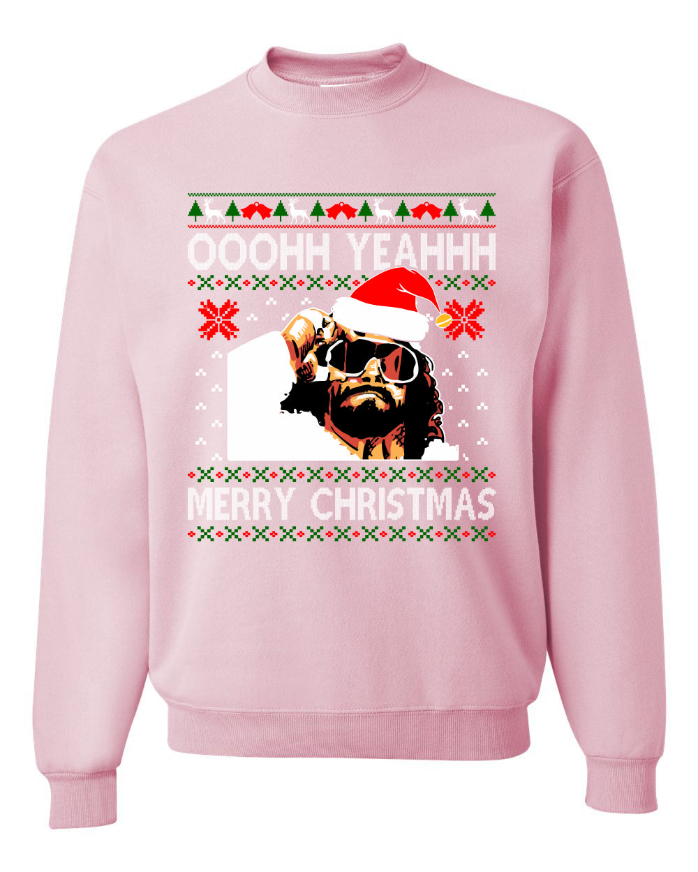 Ooohh Yeahhh Merry Christmas Ugly Christmas Sweater Unisex Crewneck Sweatshirt