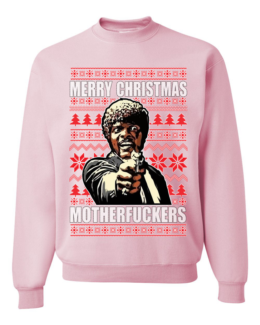 Merry Christmas Motherfuckers  Merry Ugly Christmas Sweater Unisex Crewneck Graphic Sweatshirt