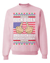 Fuck Biden and Fuck You For Voting For Him  Merry Ugly Christmas Sweater Unisex Crewneck Graphic Sweatshirt