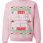 First Christmas With My Hot New Fiance  Merry Ugly Christmas Sweater Unisex Crewneck Graphic Sweatshirt