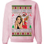 Santa the Plug Hos In This House Ugly Christmas Sweater Unisex Crewneck Sweatshirt