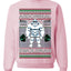Abdominal Swoleman Fitness Yeti Ugly Christmas Sweater Unisex Crewneck Sweatshirt