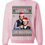 Here To F Stuff Up Step Brothers Holiday Pose Ugly Christmas Sweater Unisex Crewneck Sweatshirt