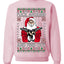 F Around And Find Out Santa Ugly Christmas Sweater Unisex Crewneck Sweatshirt