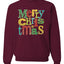 Colorful Merry Merry Christmas Decoration Merry Christmas Unisex Crewneck Graphic Sweatshirt