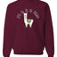 Fa la la la llama Xmas Ilama Merry Christmas Unisex Crewneck Graphic Sweatshirt