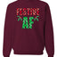 Festive AF Merry Christmas Unisex Crewneck Graphic Sweatshirt