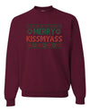 Merry Kissmyass Merry Christmas Unisex Crewneck Graphic Sweatshirt