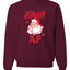 Santa Jolly AF Merry Christmas Unisex Crewneck Graphic Sweatshirt