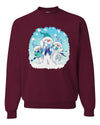 Snowman Family Xmas Merry Christmas Unisex Crewneck Graphic Sweatshirt