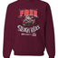 Free Sleigh Rides Warm Blankets & Hot Cocoa  Merry Christmas Unisex Crewneck Graphic Sweatshirt