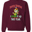 Sorry Santa I Elfed It Up This Year  Merry Christmas Unisex Crewneck Graphic Sweatshirt