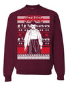 Let's Get Strange White Ugly Christmas Sweater Unisex Crewneck Graphic Sweatshirt