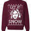Let It Snow Jon Snow Digital Merry Ugly Christmas Sweater Unisex Crewneck Graphic Sweatshirt