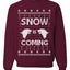 Snow is Coming GoT Stark Merry Ugly Christmas Sweater Unisex Crewneck Graphic Sweatshirt