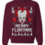 Merry Floatmas IT Clown Merry Ugly Christmas Sweater Unisex Crewneck Graphic Sweatshirt