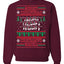 Merry Christmas Alphabet A-Z Christmas lights  Ugly Christmas Sweater Unisex Crewneck Graphic Sweatshirt