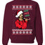 Funny Snoop Hos Hos Hos Christmas  Ugly Christmas Sweater Unisex Crewneck Graphic Sweatshirt