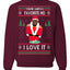 Santas Favorite Ho | Xmas Ye I Love It Ugly Christmas Sweater Unisex Crewneck Graphic Sweatshirt