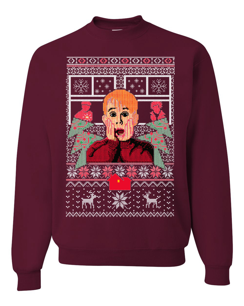 Kevin Merry Xmas Movie Fan Ugly Christmas Sweater Unisex Crewneck Graphic Sweatshirt