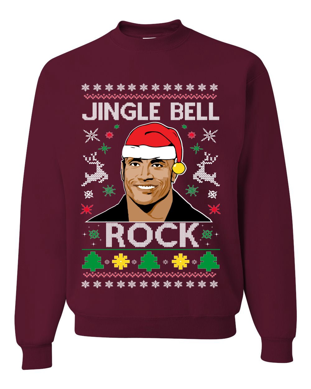 Jingle Bell Rock Ugly Christmas Sweater Unisex Crewneck Sweatshirt