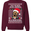Twas The Nizzle Before Chrismizzle And All Through The Wizzle White  Ugly Christmas Sweater Unisex Crewneck Graphic Sweatshirt