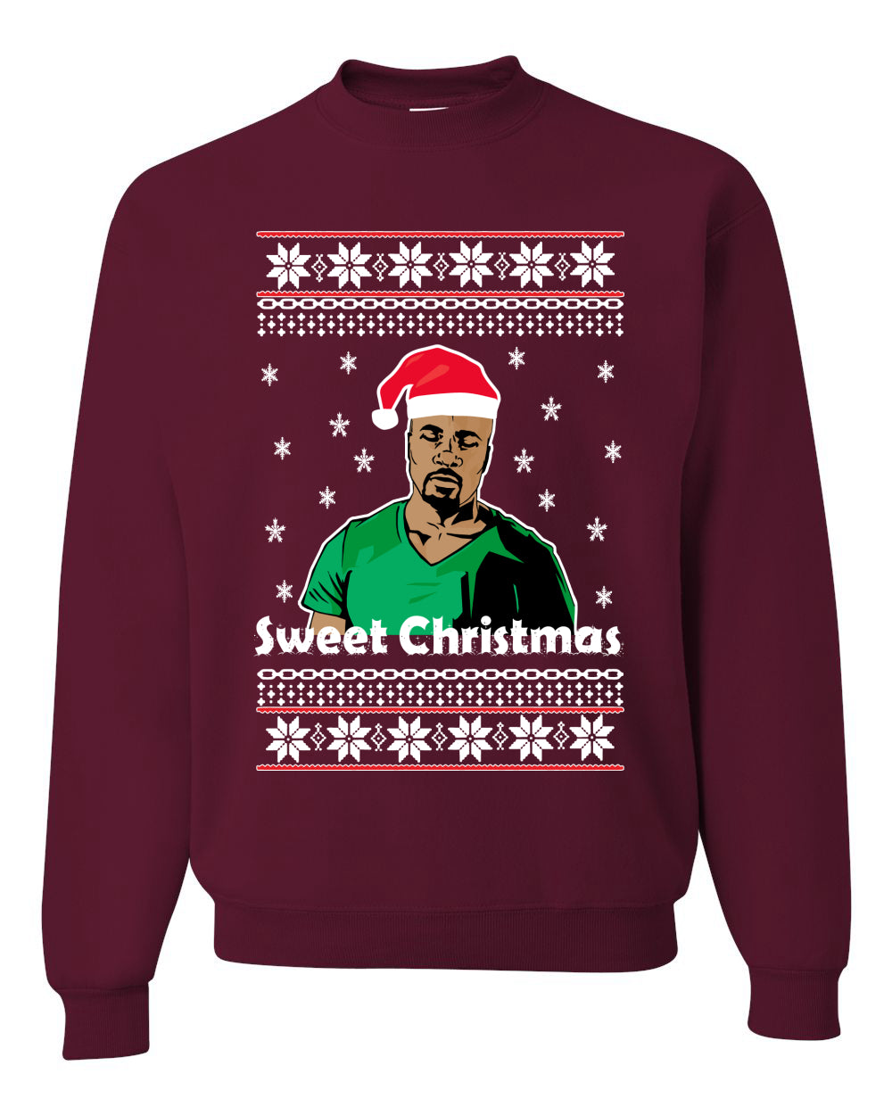 Sweet Christmas Cage TV Quote Merry Ugly Christmas Sweater Unisex Crewneck Graphic Sweatshirt