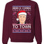 Biden is Coming to Town Merry Ugly Christmas Sweater Unisex Crewneck Graphic Sweatshirt