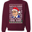 Santas Coming That's What She Said Michael Scott Merry Ugly Christmas Sweater Unisex Crewneck Graphic Sweatshirt