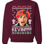 Kevin's Mom Screaming Kevin!  Ugly Christmas Sweater Unisex Crewneck Sweatshirt