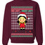 Red Light Green Light Ugly Christmas Sweater Unisex Crewneck Graphic Sweatshirt