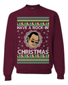 Have A Rockin' Christmas Funny Ugly Christmas Sweater Unisex Crewneck Graphic Sweatshirt