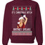 It's Christmas Bitch Britney Spears  Ugly Christmas Sweater Unisex Crewneck Sweatshirt
