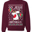 Go Jesus It's Your Birthday Ugly Christmas Sweater Unisex Crewneck Sweatshirt