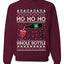 Ho Ho Ho Whole Bottle Wine Spirits Ugly Christmas Sweater Unisex Crewneck Sweatshirt
